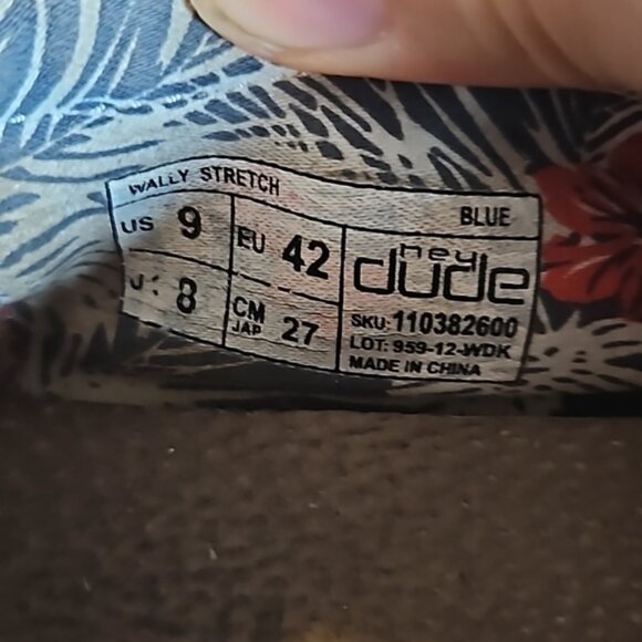 Hey Dude Wally stretch blue - Picture 7 of 11